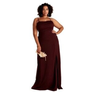 birdy grey benny maxi dress crepe cabernet women 3x